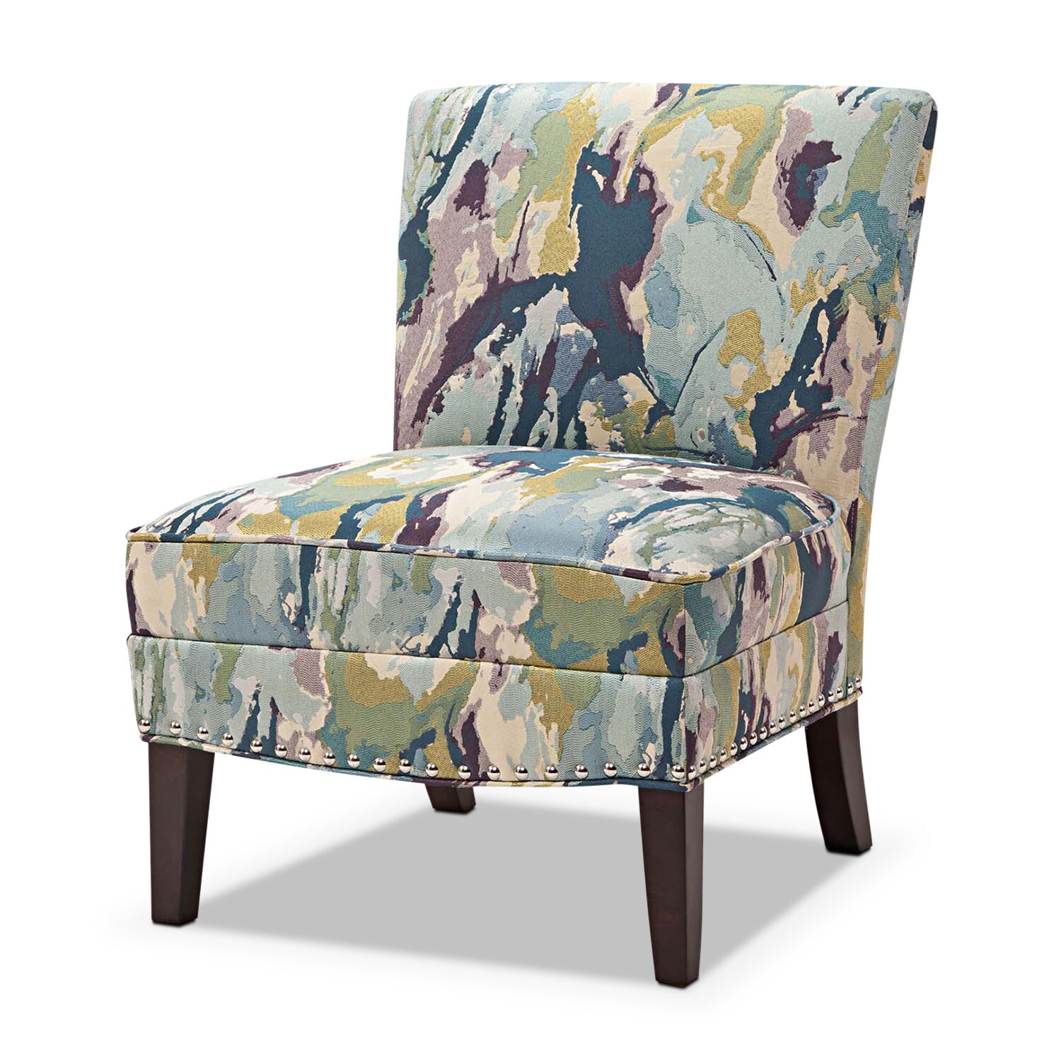 Cami Accent Chair - Watercolor | Value City Furniture